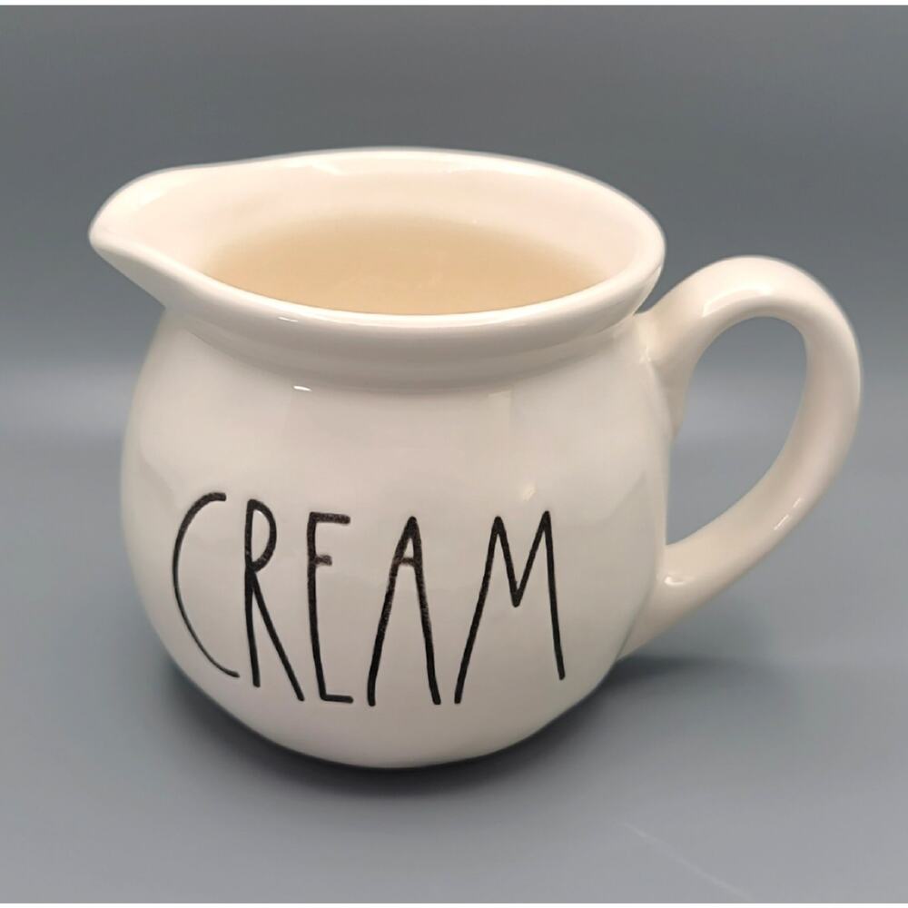 Rae Dunn Artisan Collection CREAM Large Letter Font Creamer Pitcher by Magenta